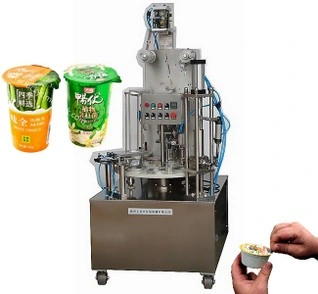 Автоматическая ротационная машина для розлива в пластиковые стаканчики
